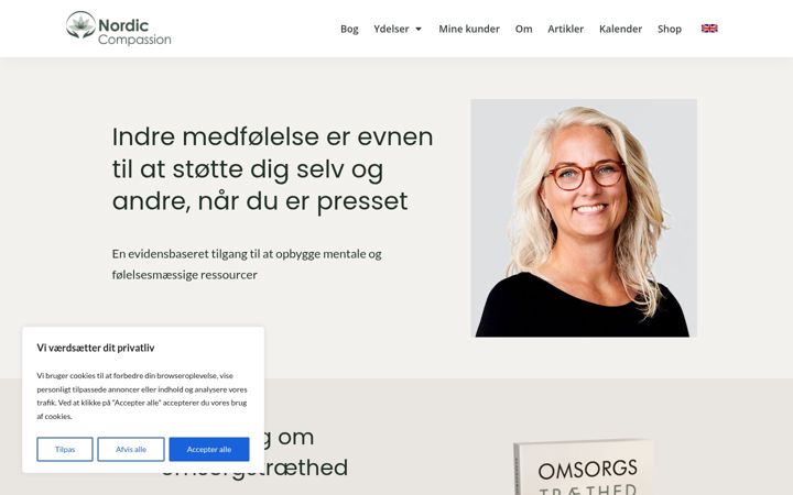 Screenshot of klubcompassion.dk