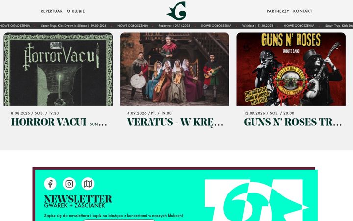 Screenshot of klubgwarek.pl