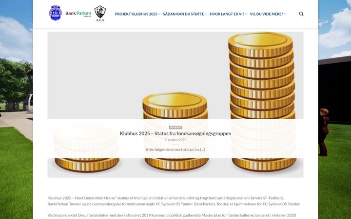 Screenshot of klubhus2020.dk