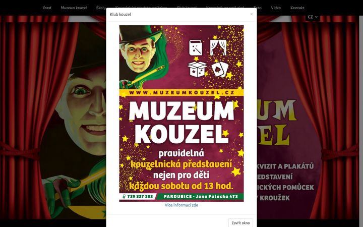 Screenshot of klubkouzel.cz