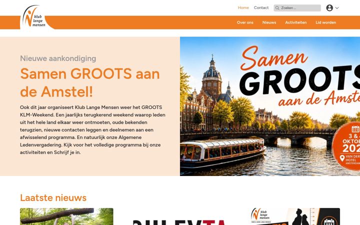 Screenshot of klublangemensen.nl