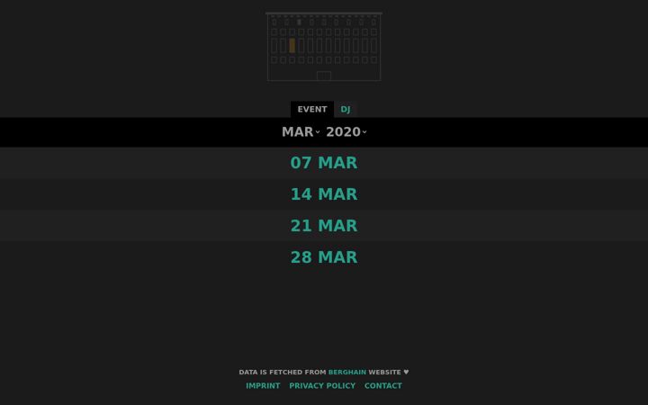 Screenshot of klubnacht.info