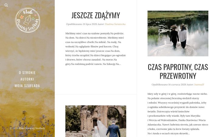 Screenshot of klubotwartejszuflady.pl