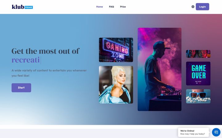 Screenshot of klubprime.com