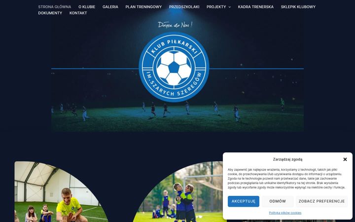 Screenshot of klubszareszeregi.pl