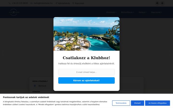 Screenshot of klubutazas.hu