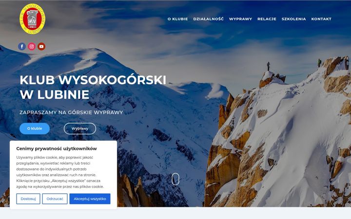 Screenshot of klubwysokogorski.lubin.pl