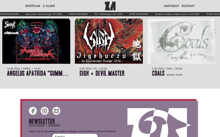 Screenshot of klubzascianek.pl