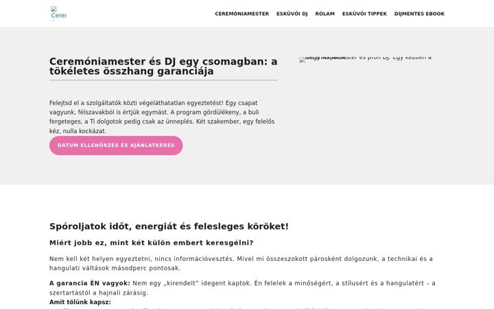 Screenshot of klubzene.hu