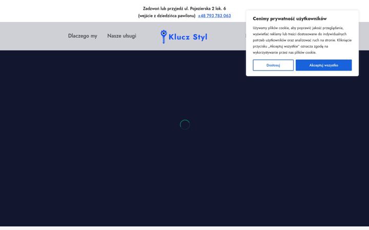 Screenshot of kluczstyl.pl