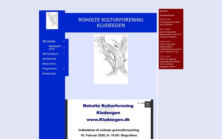 Screenshot of kludeegen.dk