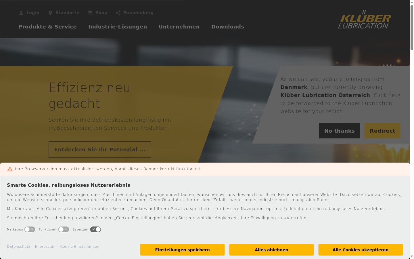 Screenshot tal-banner tal-kunsens muri qabel kwalunkwe interazzjoni