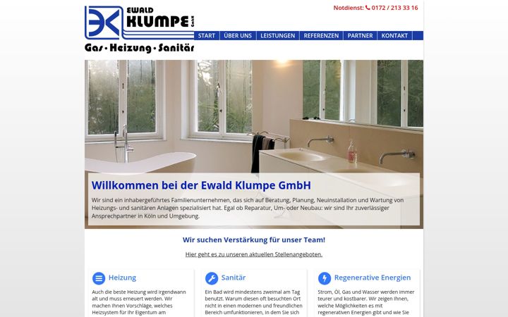 Screenshot of klumpe.net