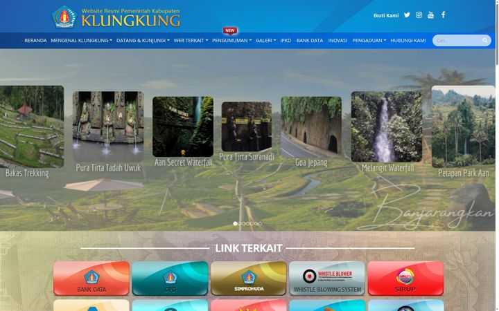 Screenshot of klungkungkab.go.id