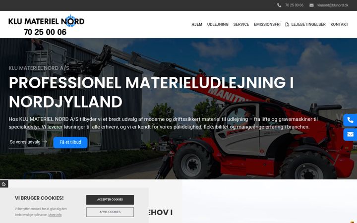 Screenshot of klunord.dk