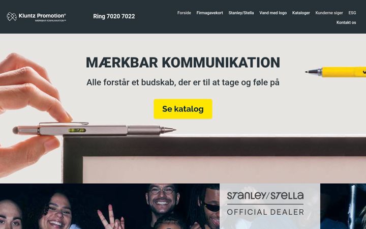 Screenshot of kluntz.dk