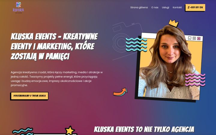 Screenshot of kluskaevents.pl