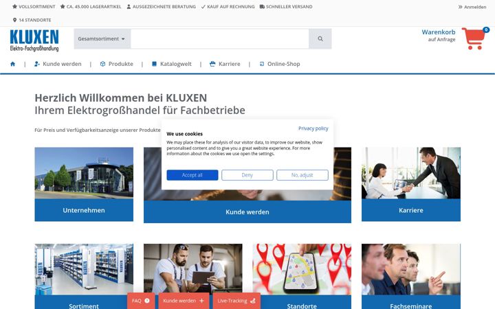 Screenshot of kluxen.de