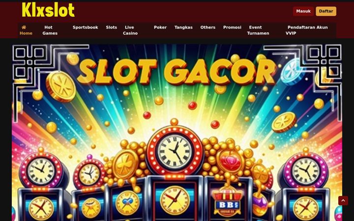 Screenshot of klxslot.com