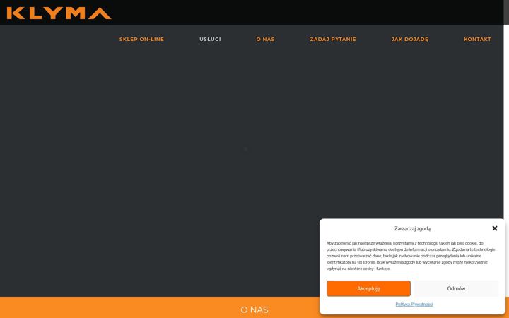 Screenshot of klyma.pl