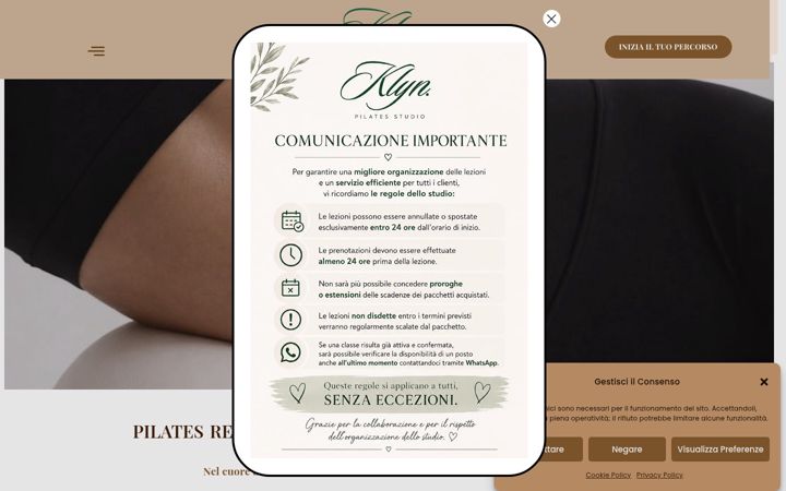 Screenshot of klynpilates.com