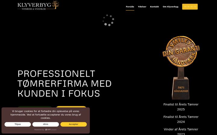 Screenshot of klyverbyg.dk