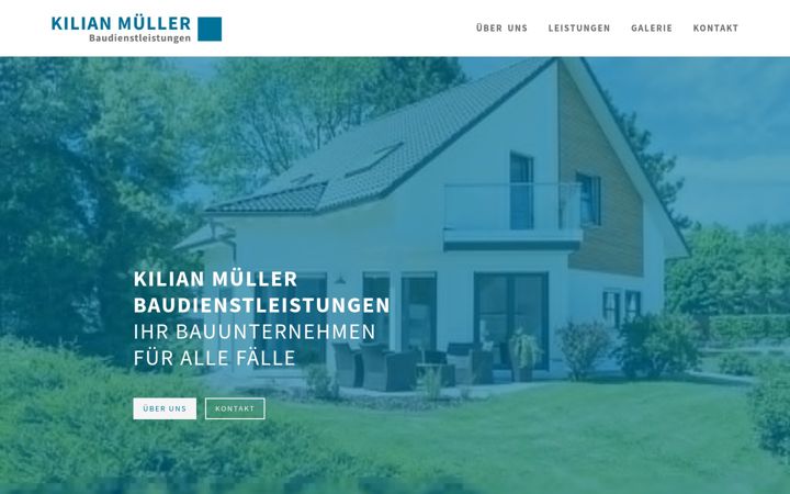 Screenshot of km-bau.de