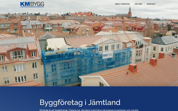Screenshot of km-bygg.se