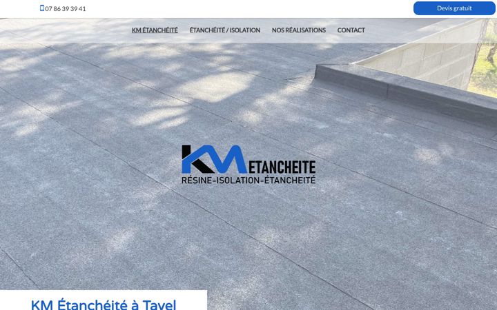 Screenshot of km-etancheite.fr