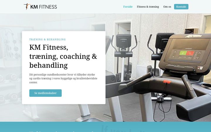 Screenshot di km-fitness.dk