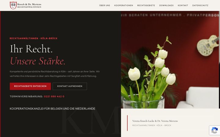 Screenshot of km-legal.de