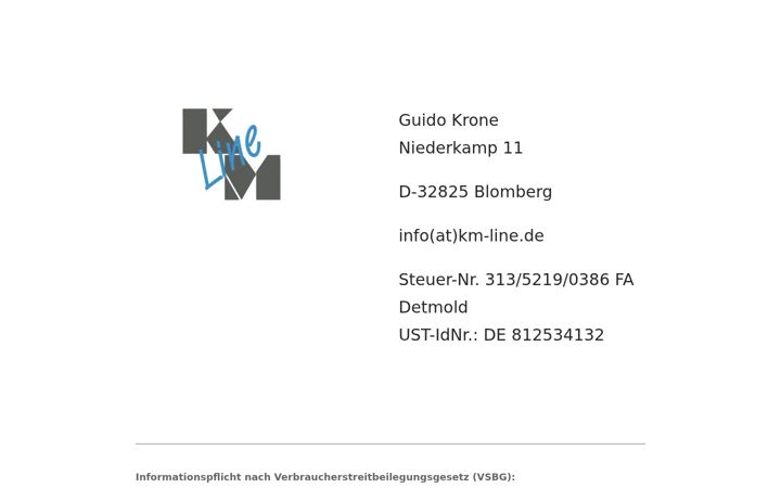Screenshot of km-line.de