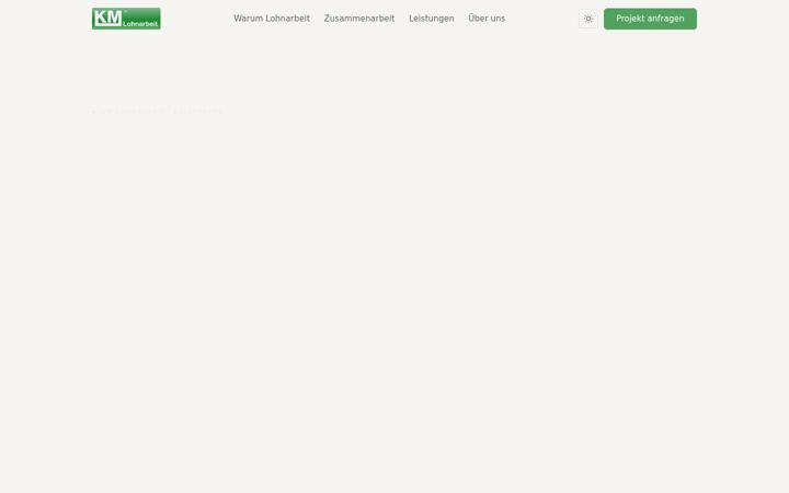 Screenshot of km-lohnarbeit.de