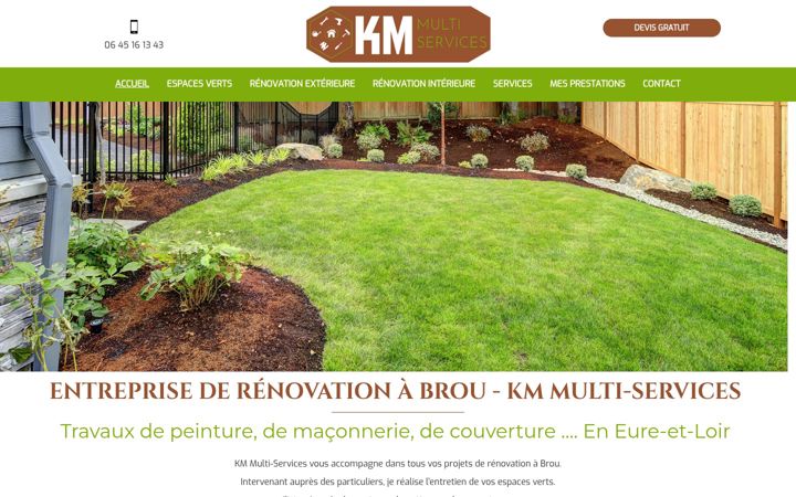 Screenshot of km-multiservices.fr