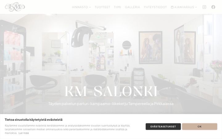 Screenshot of km-salongit.fi