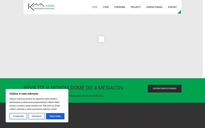 Screenshot of km-stavby.sk