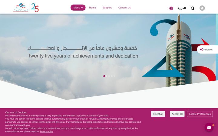 Screenshot of km.qa