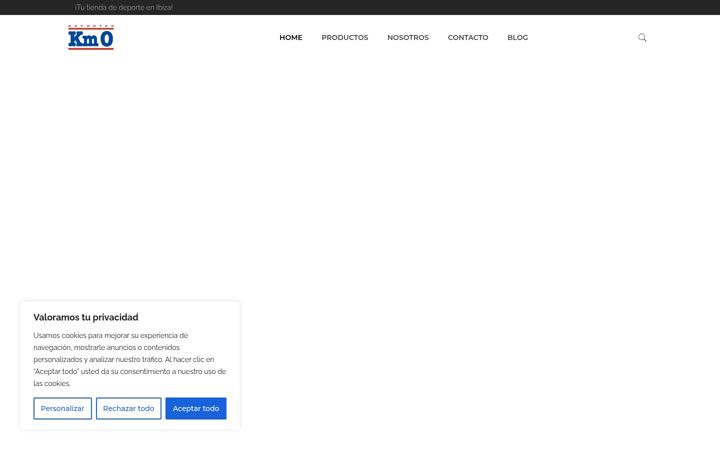 Screenshot of km0sport.com