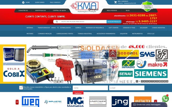 Screenshot of kmabrasil.com.br