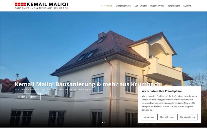 Screenshot of kmaliqi.de