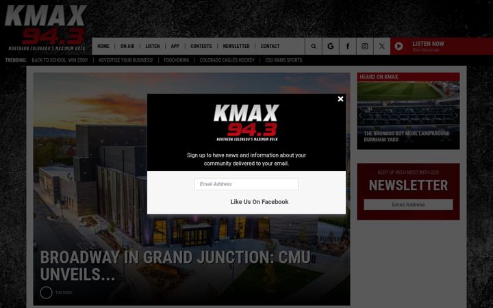 Screenshot of kmax943.com