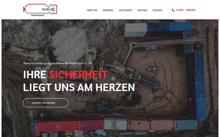 Screenshot of kmb-radzieowski.de