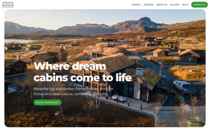 Screenshot of kmbhouses.com
