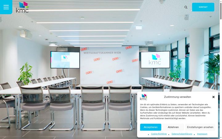 Screenshot of kmc-media.at