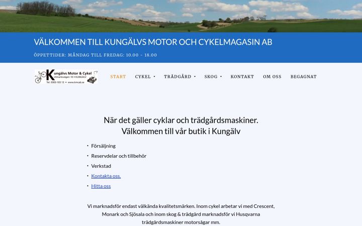 Screenshot of kmcab.se