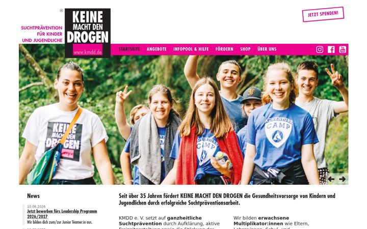 Screenshot of kmdd.de