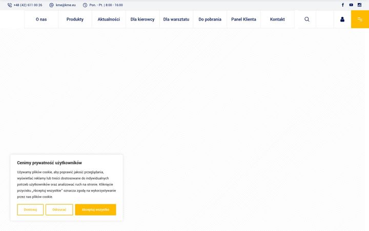 Screenshot of kme.eu