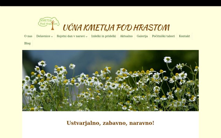 Screenshot of kmetijapodhrastom.si