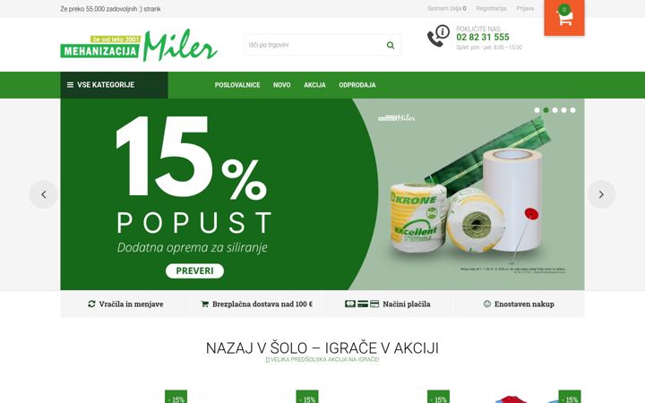 Screenshot of kmetijskaoprema.si