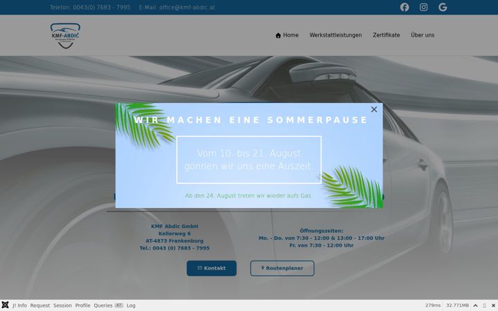 Screenshot of kmf-abdic.at